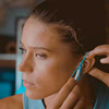 wireless Bluetooth headset Safety belt motion fixed Artifact fall off Bodybuilding Drop Artifact